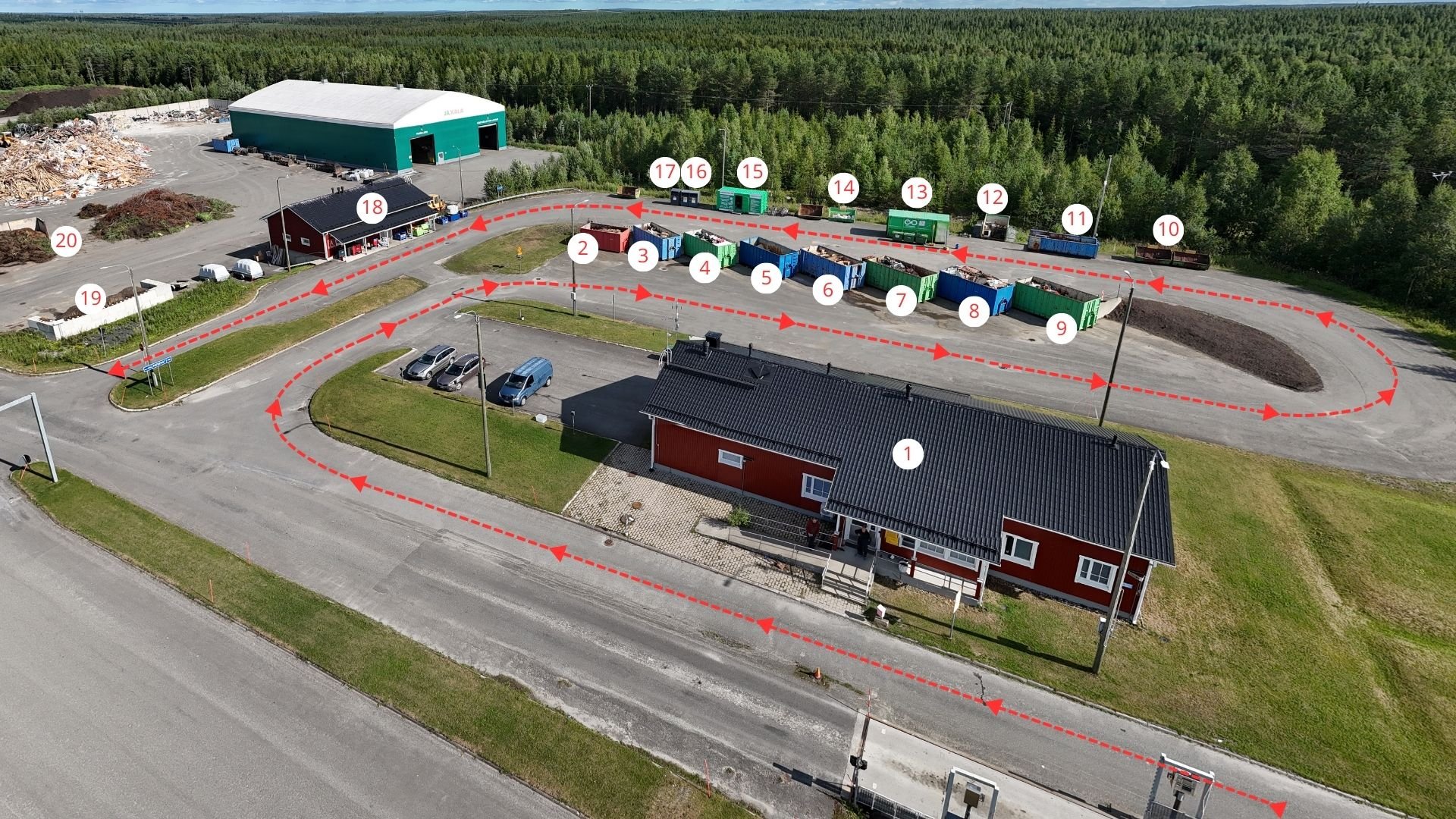 Jäkälän lajittelualue